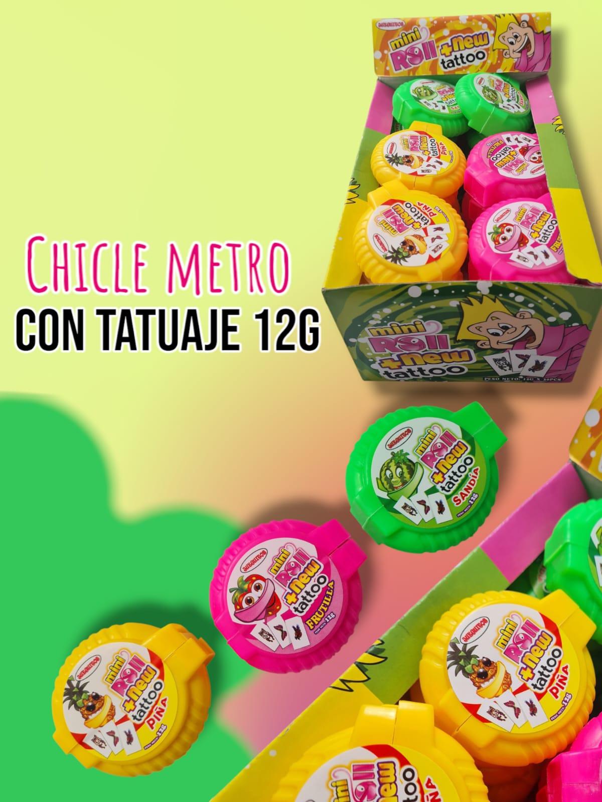 Chicle Metro Con Tatuaje 12g