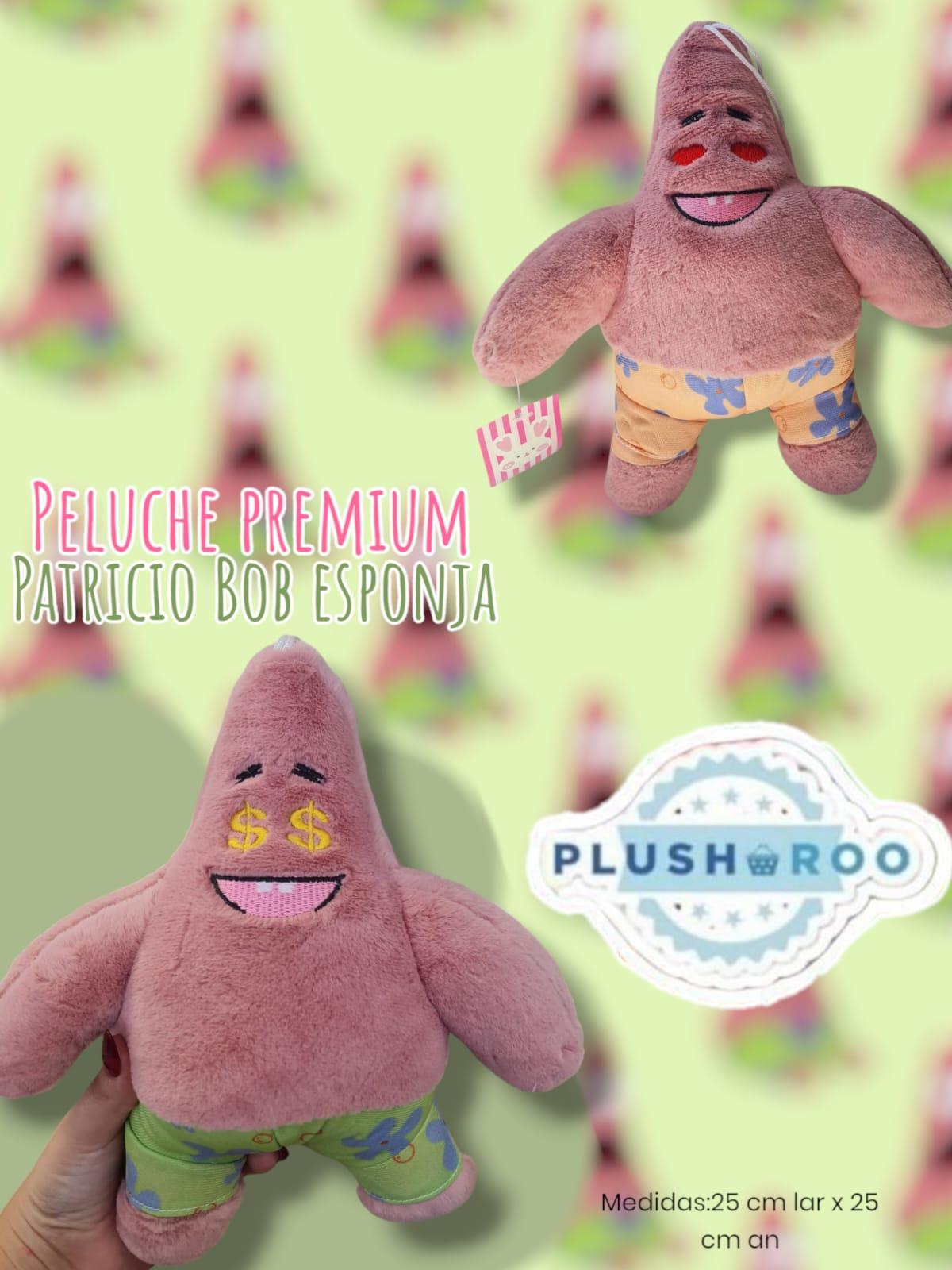 Peluche Premium PLUSHAROO Patricio Bob Esponja 25cm 