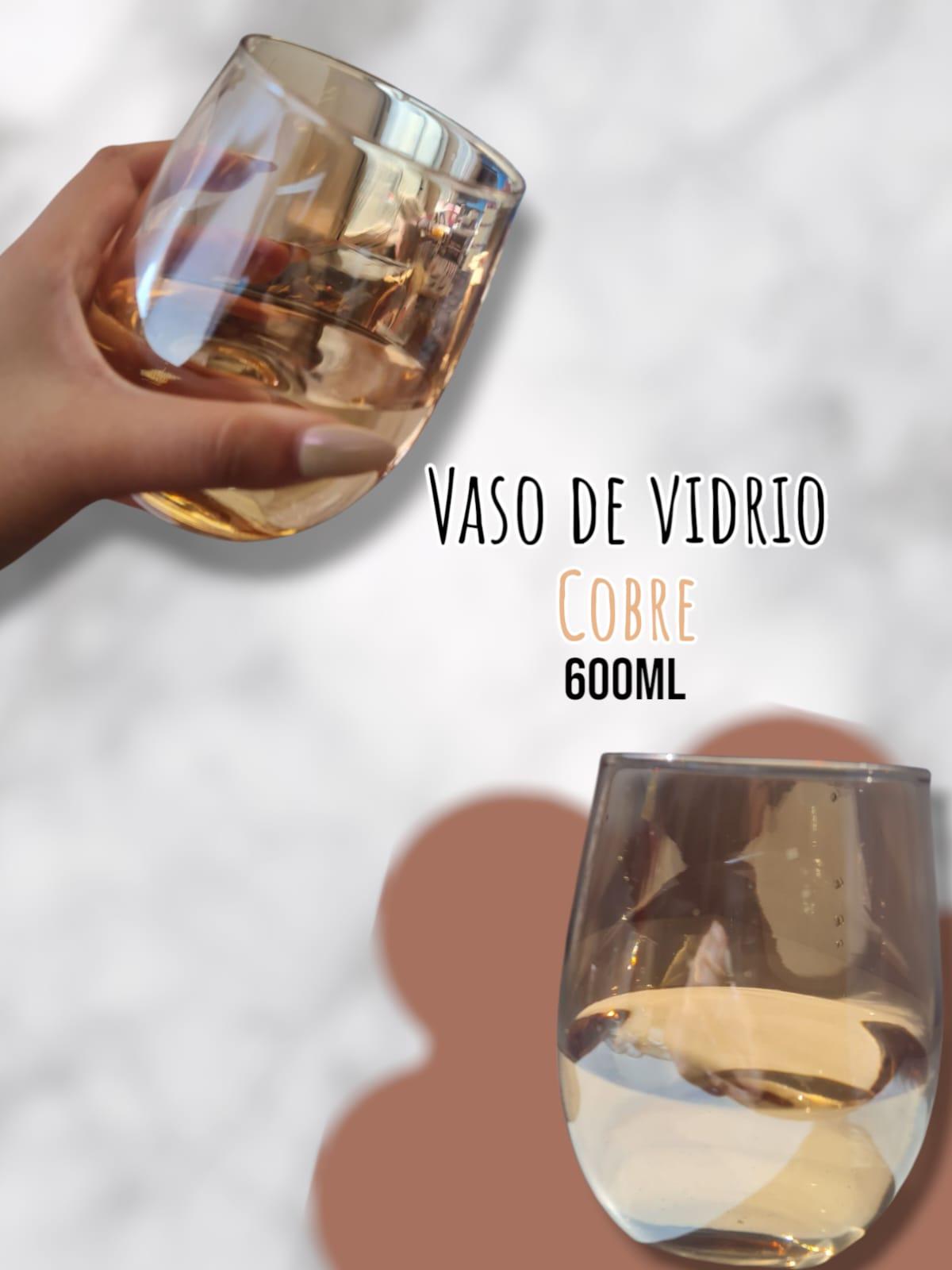 Vaso de Vidrio Cobre 600ml