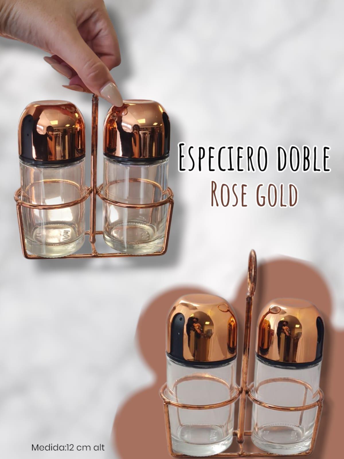 Especiero Doble Rose Gold 