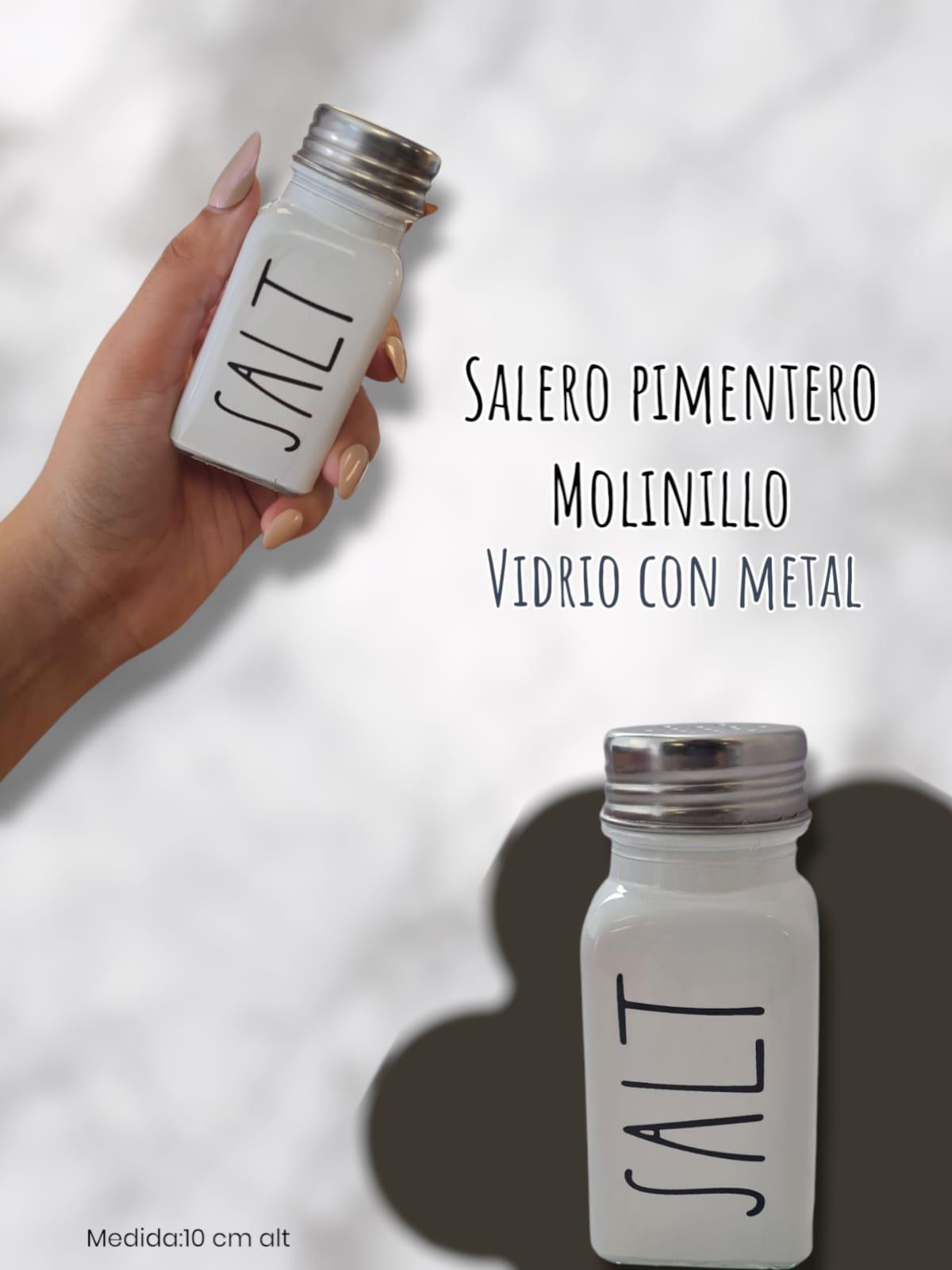 Salero Pimentero Salt And Pepper Vidrio 70ml