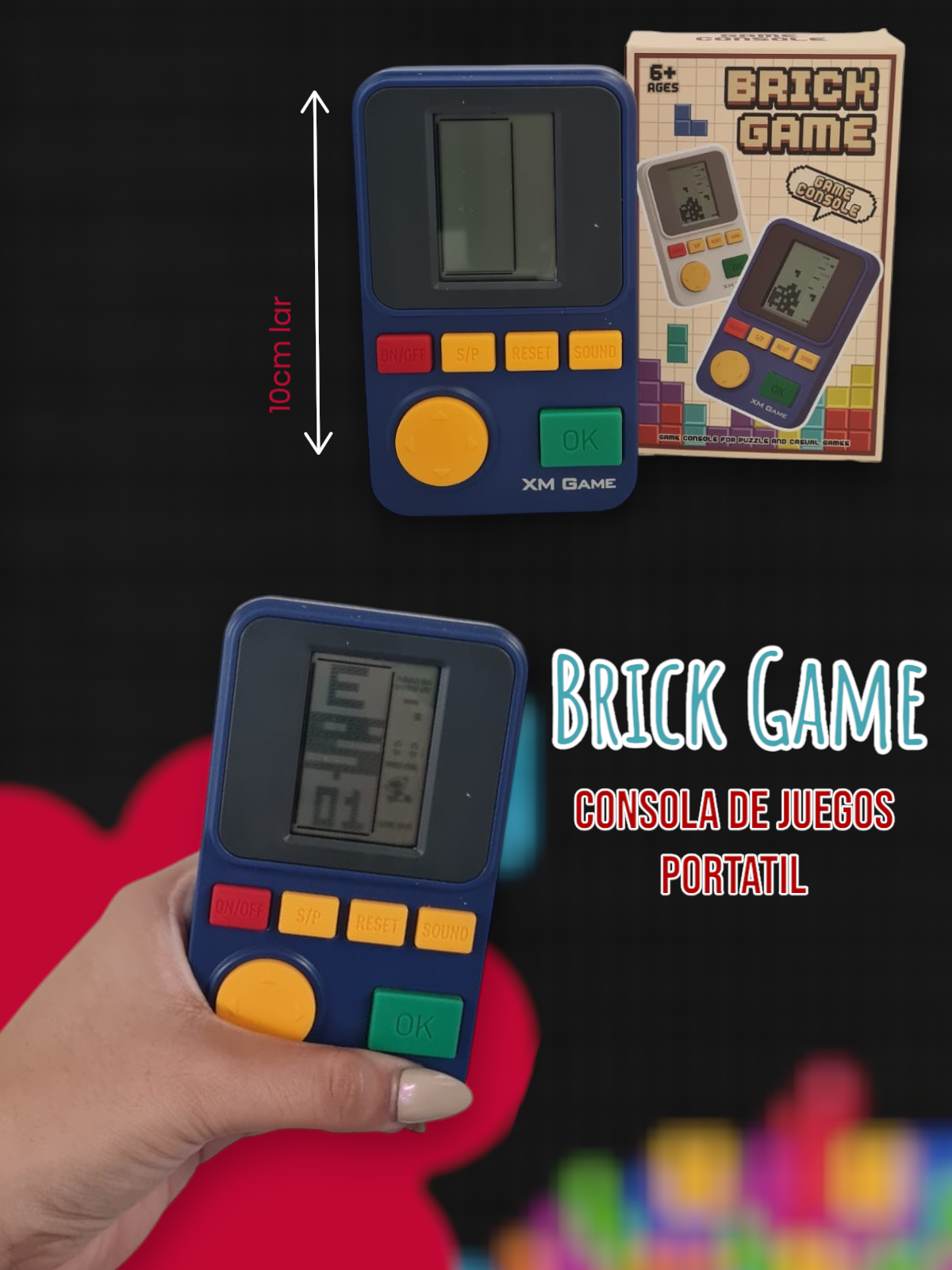 Brick Game Consola de Juegos Portatil