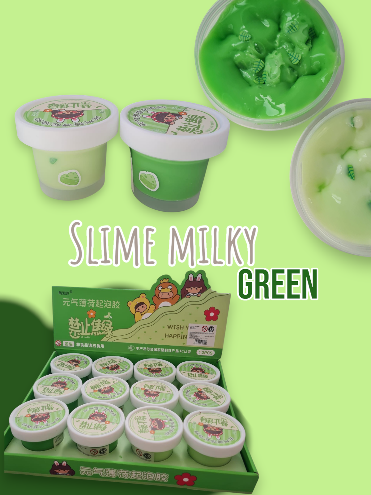 Slime Milky Green 