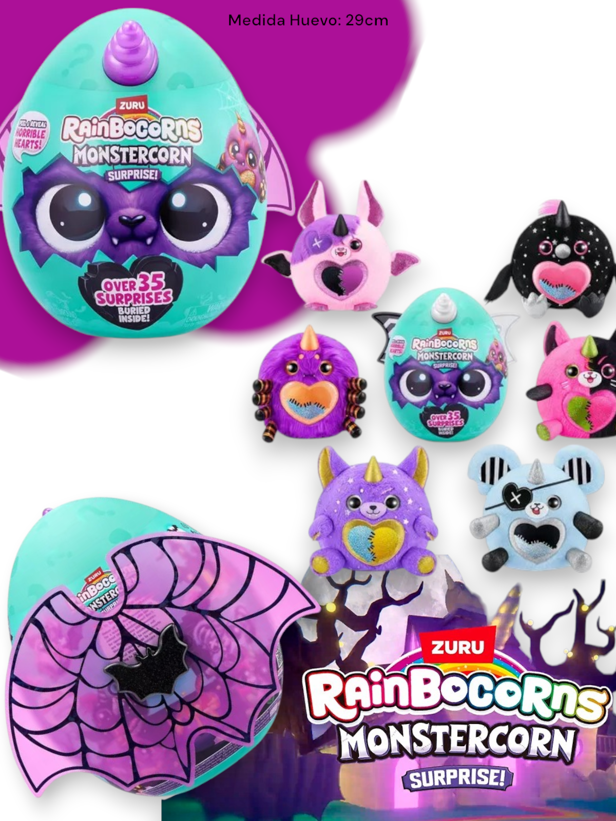 Rainbocorn Huevo Sorpresa 29cm Monstercorn