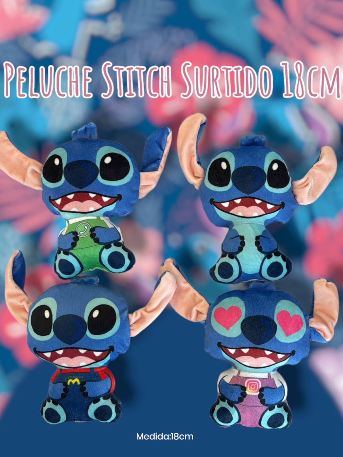 Peluche Stitch Surtido 18cm