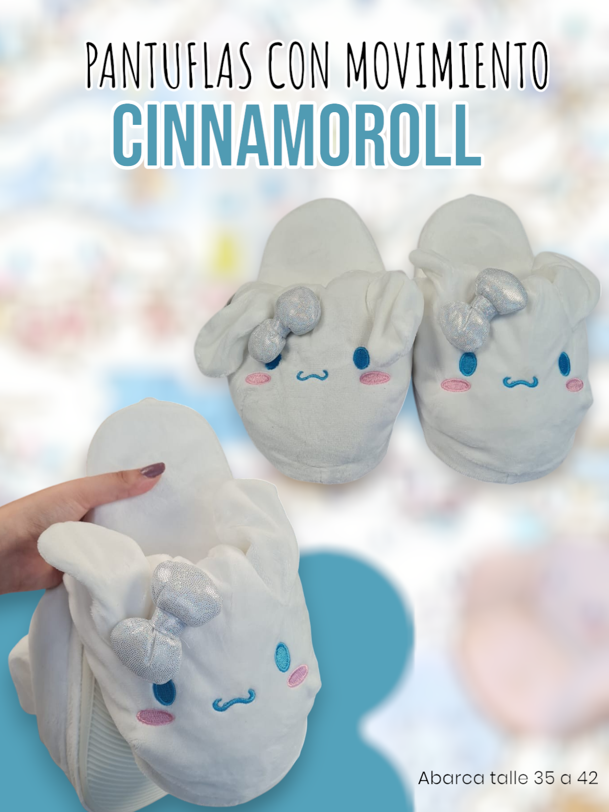 Pantuflas con Movimiento CinnamonRoll