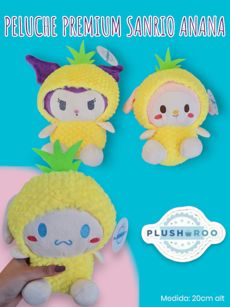 Peluche Premium PLUSHAROO Sanrio Anana
