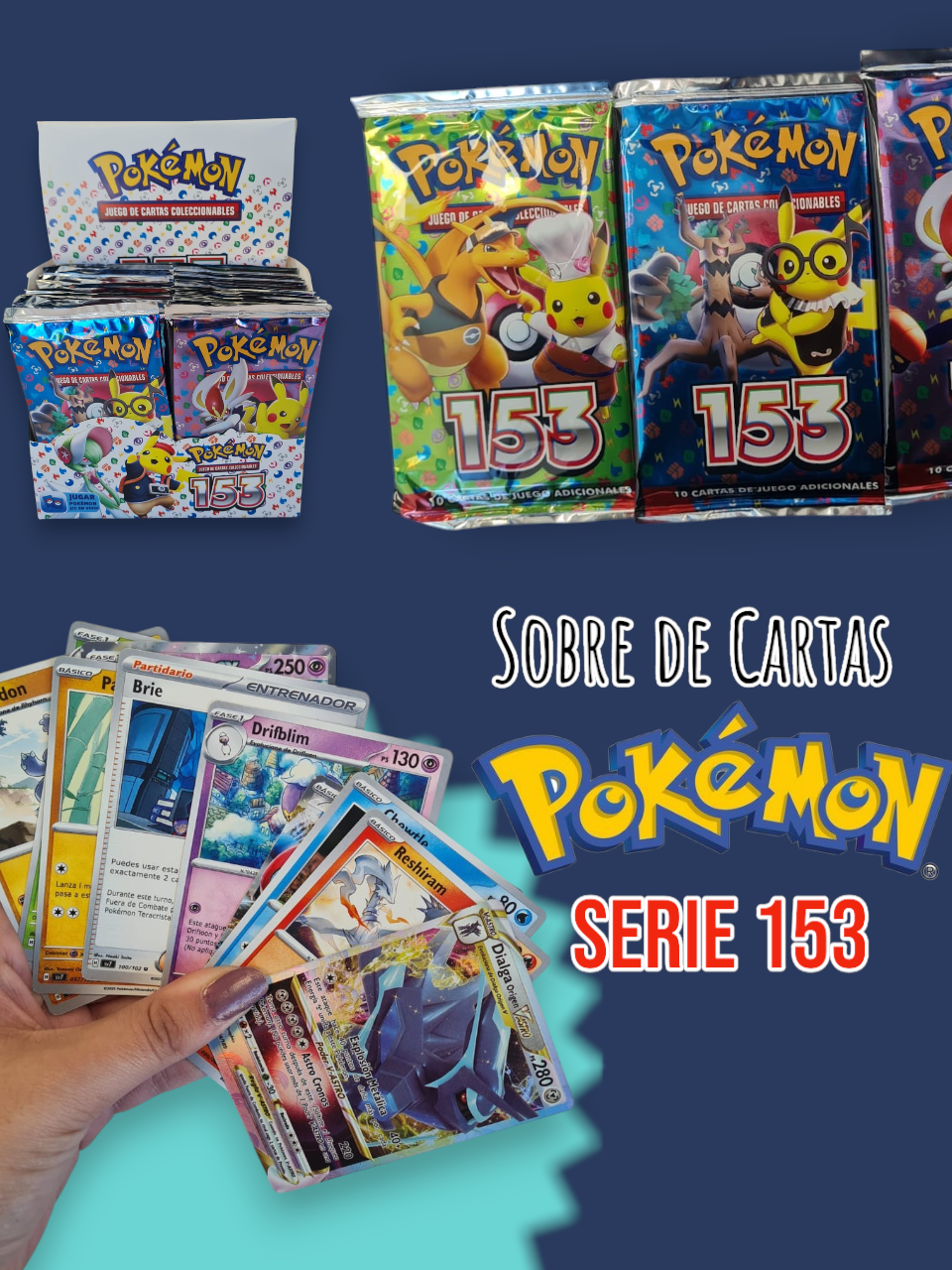 Sobre de Cartas Pokemon Serie 153