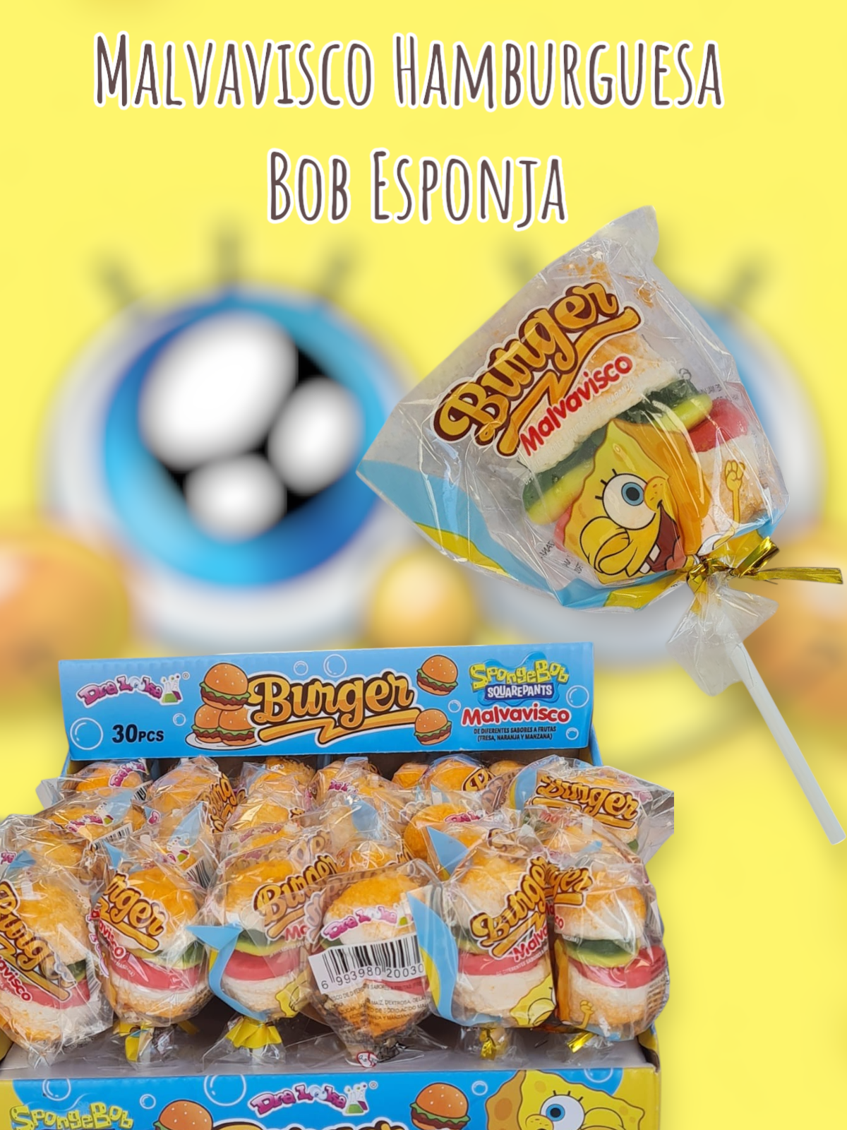 Malvavisco Hamburguesa Bob Esponja