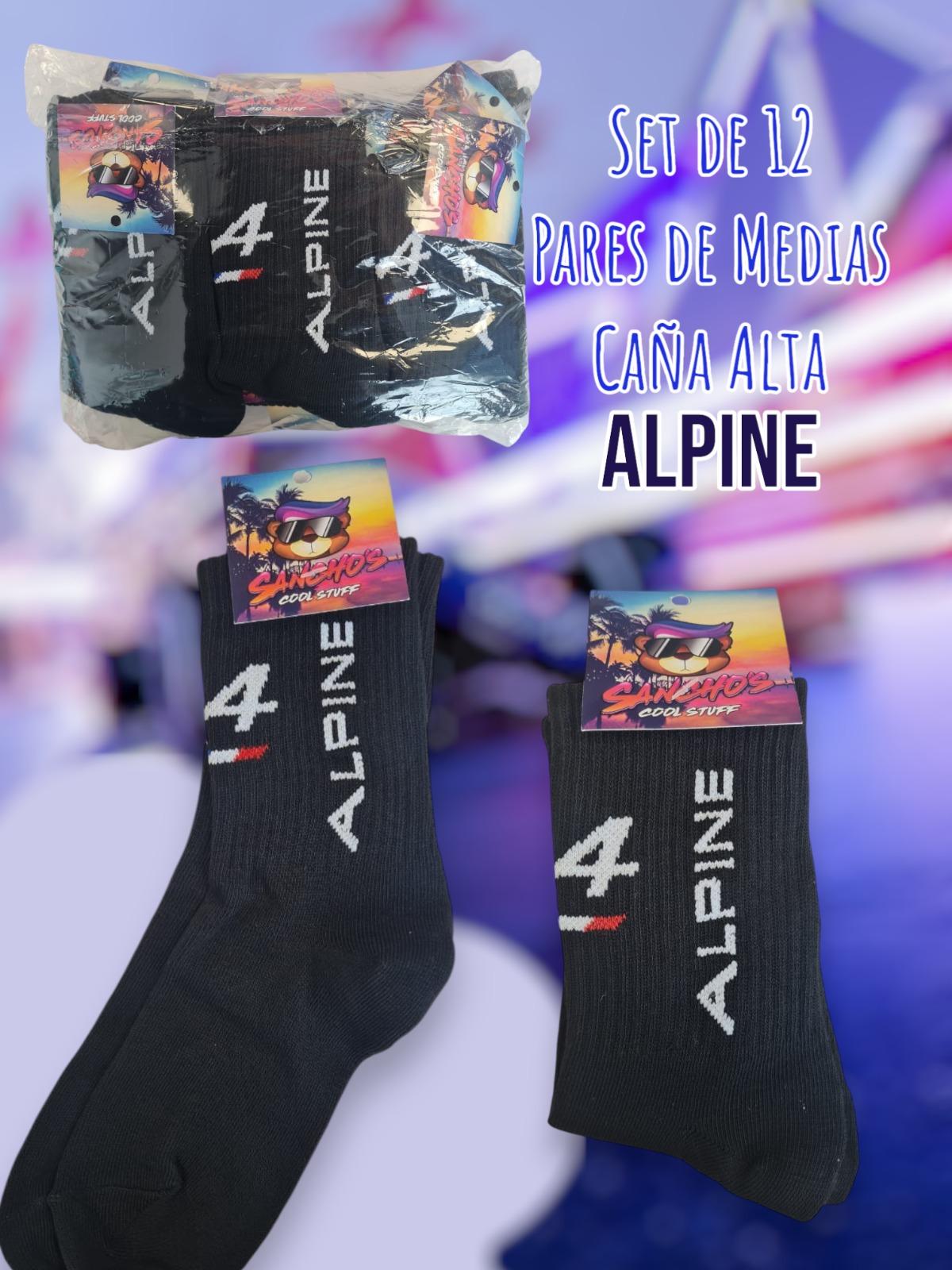 Set de 12 Pares de Medias Caña Alta Alpine 