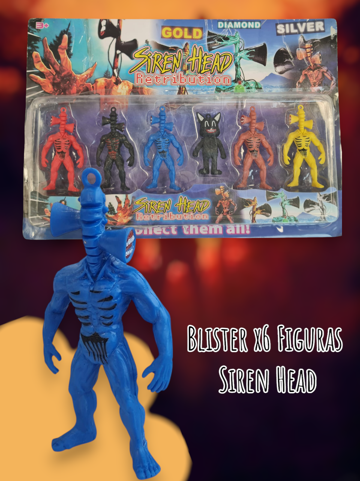 Blister x6 Figuras Siren Head