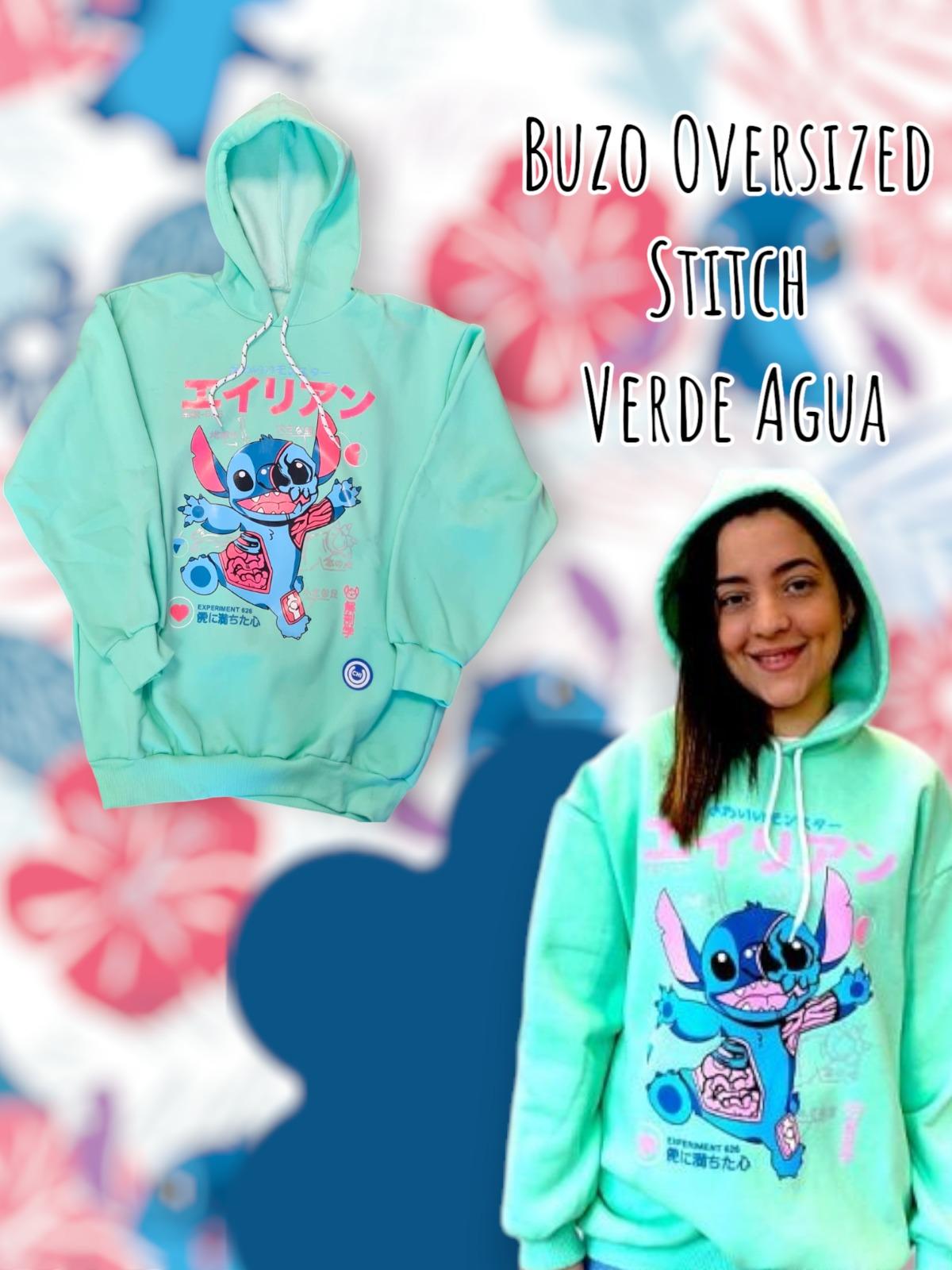 Buzo Oversized Stitch Verde Agua OUCHI
