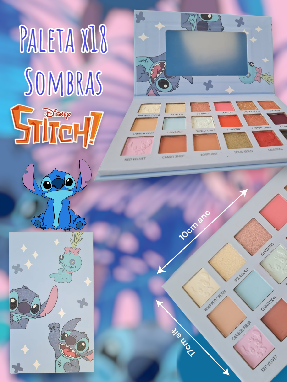 Paleta x18 Sombras Stitch 