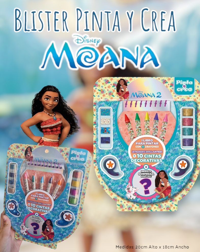 Blister Pinta y Crea Moana