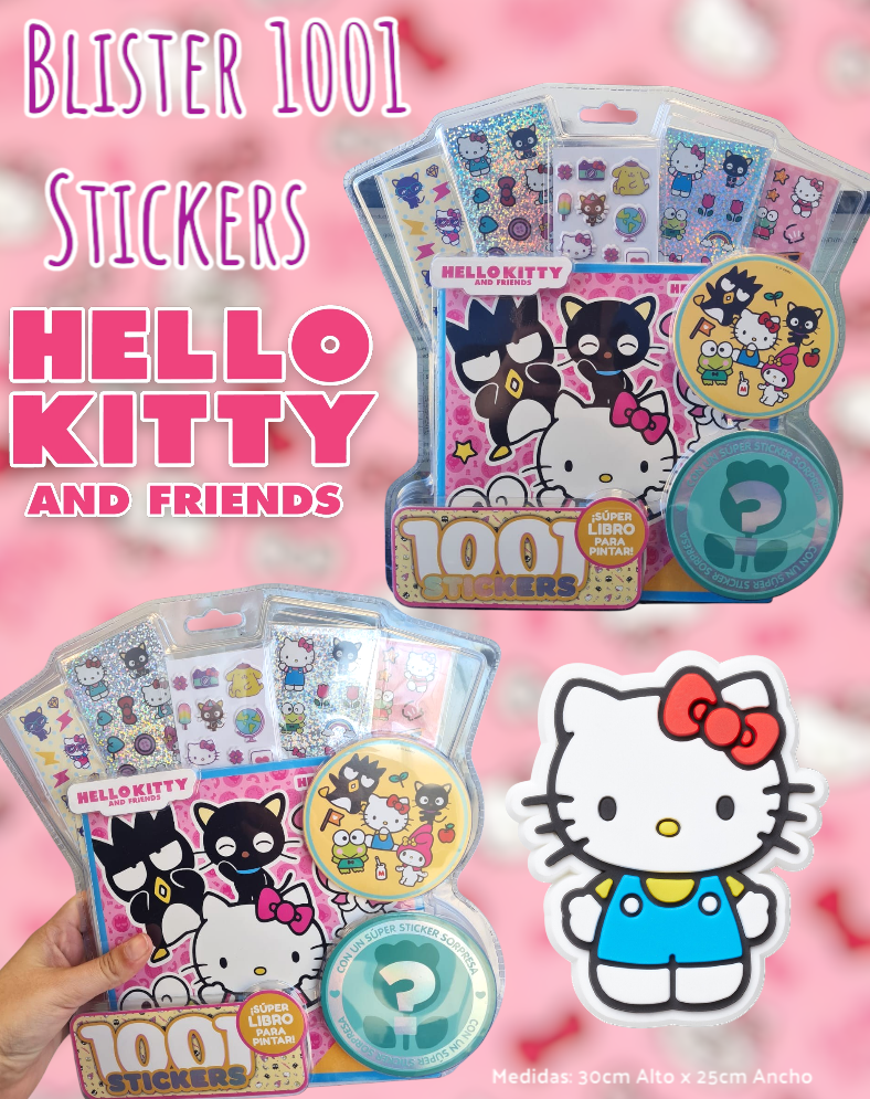 Blister 1001 Stickers Hello Kitty