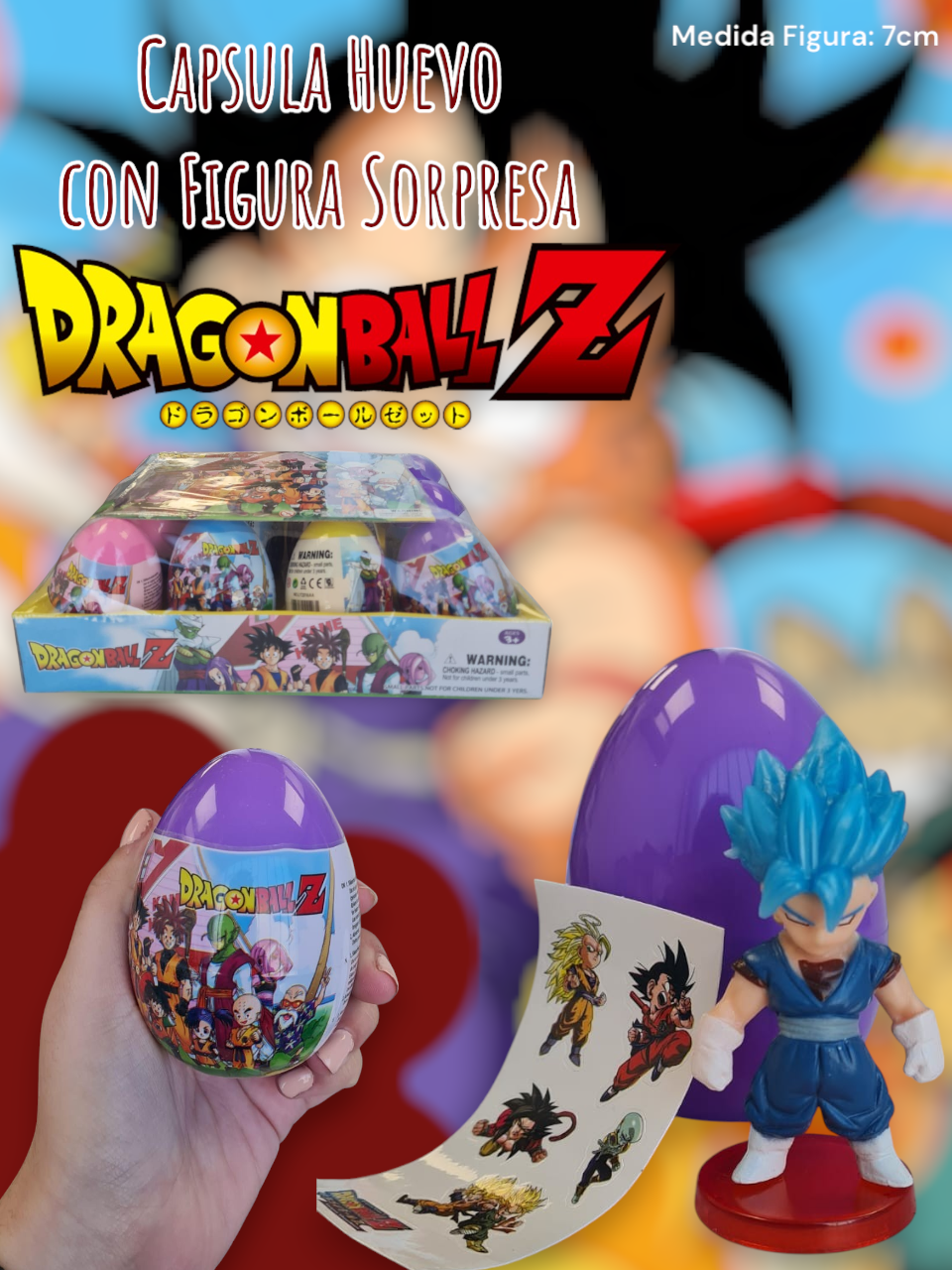 Capsula Huevo con Figura Sorpresa Dragon Ball Z 