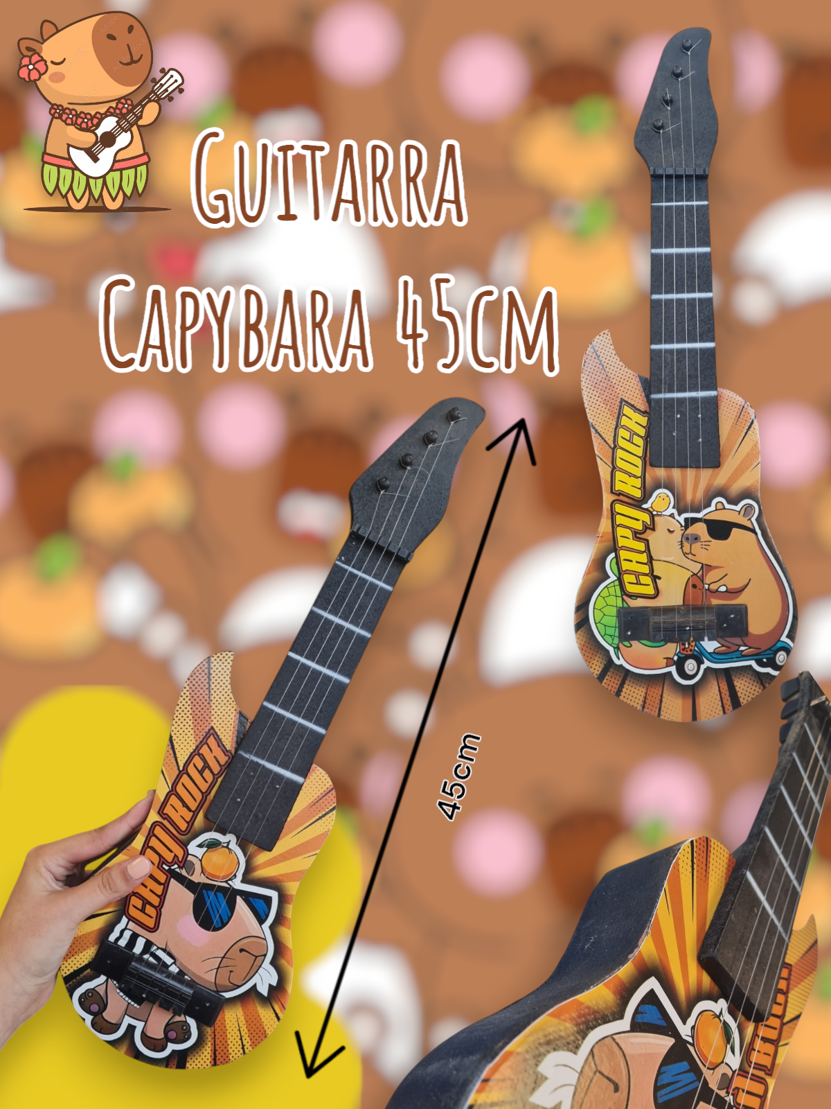 Guitarra Capybara 45cm 