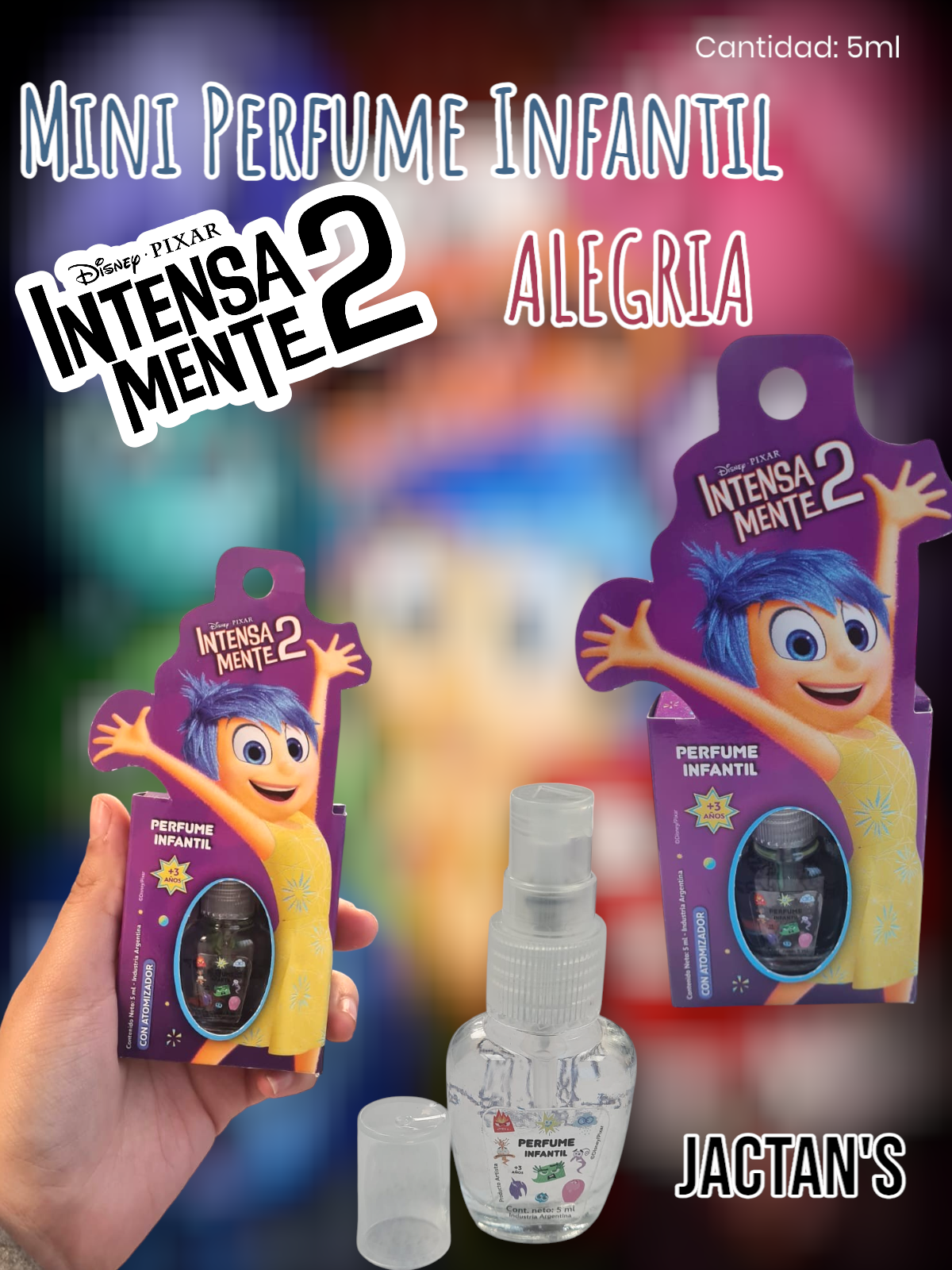 Mini Perfume Infantil Alegria Intensamente 2 JACTAN'S 5ml