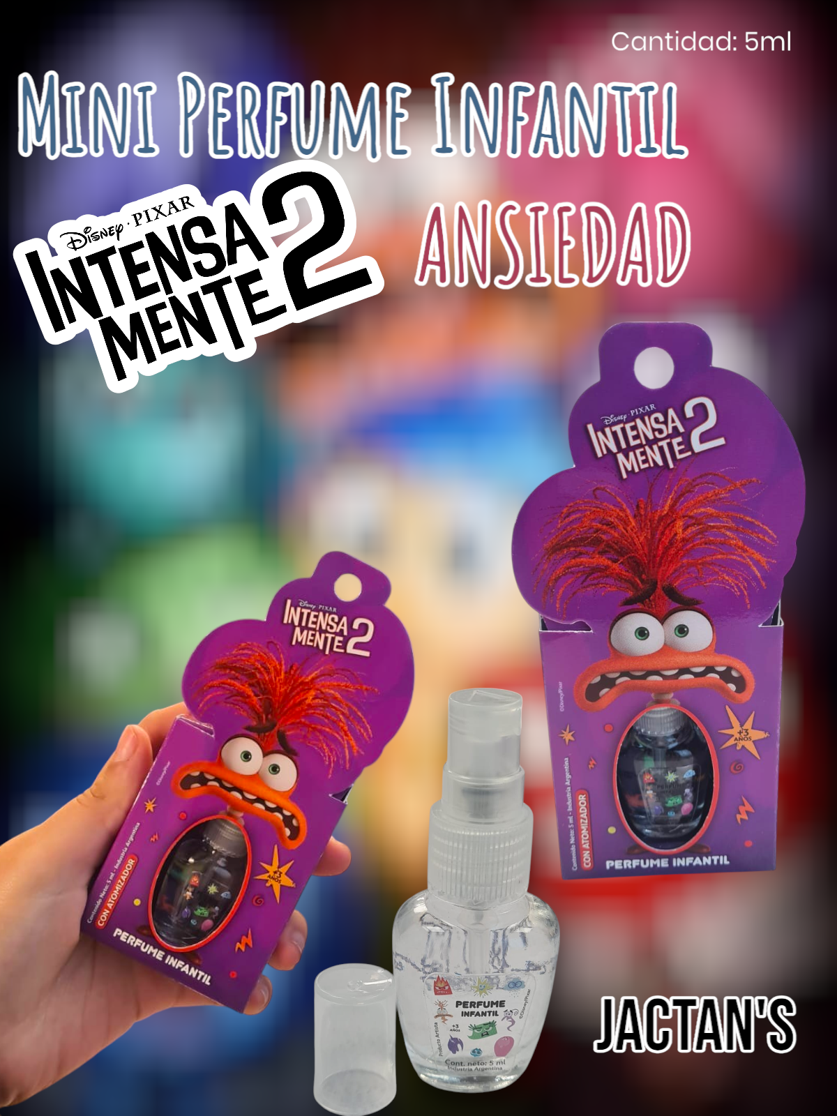 Mini Perfume Infantil Ansiedad Intensamente 2 JACTAN'S 5ml