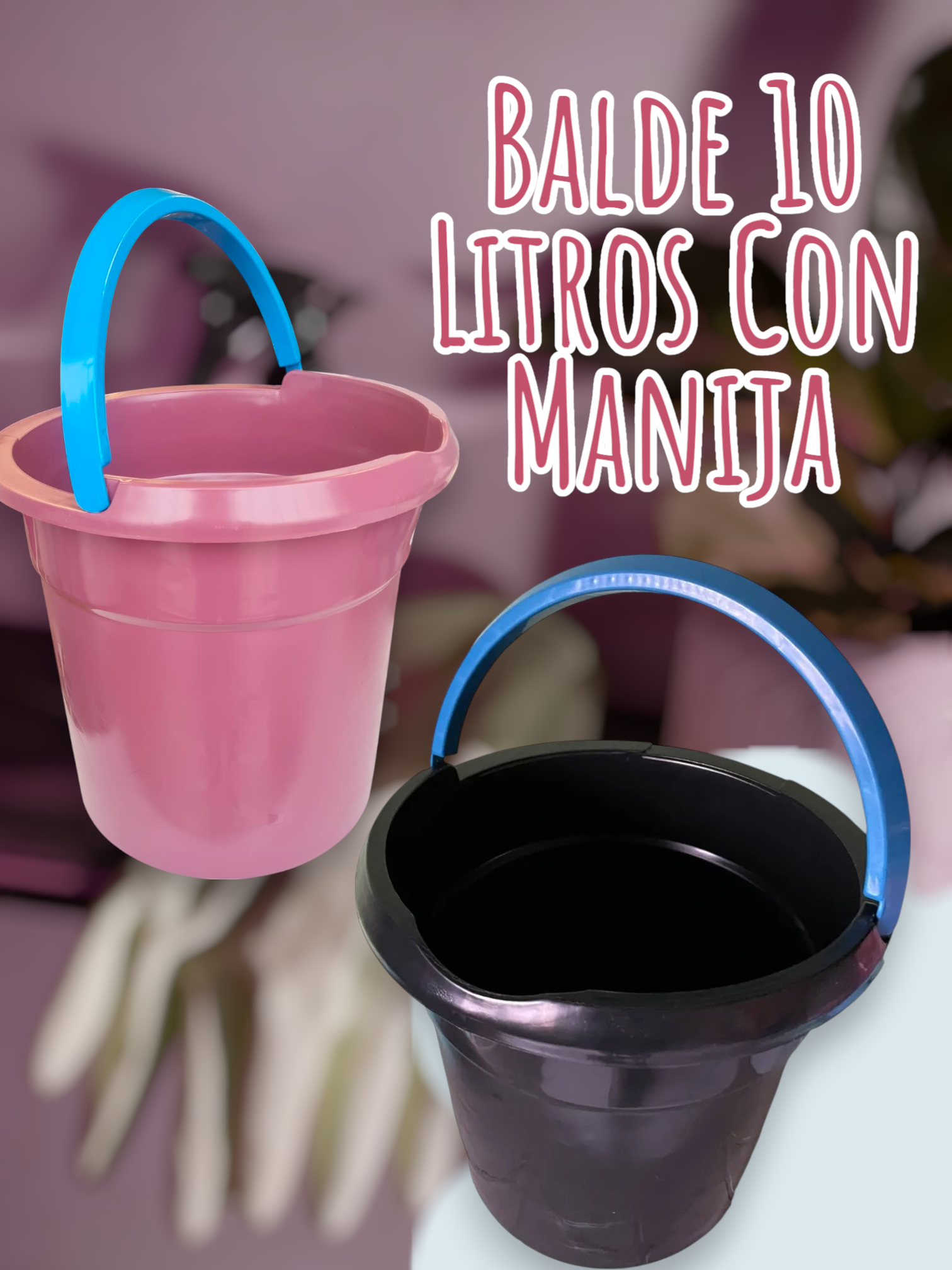 Balde 10 Litros Con Manija