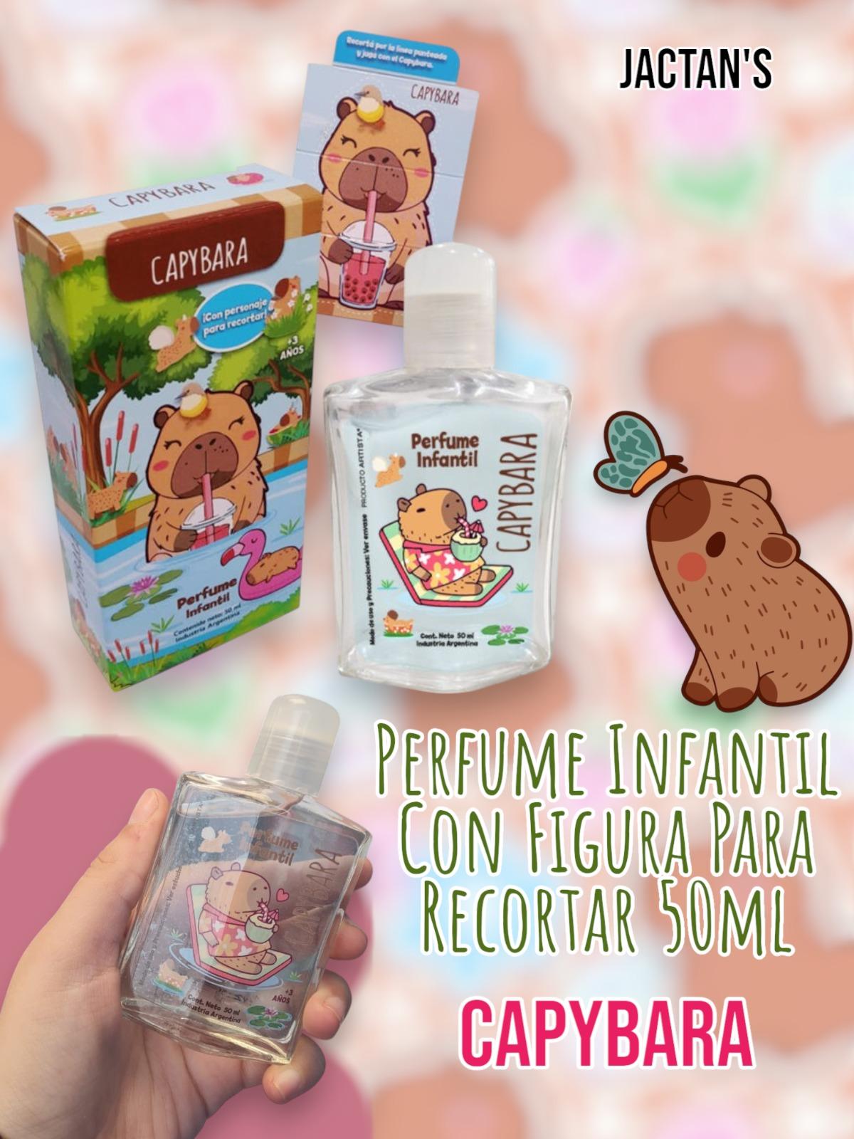 Perfume Infantil Capybara Con Figura Para Recortar 50ml 