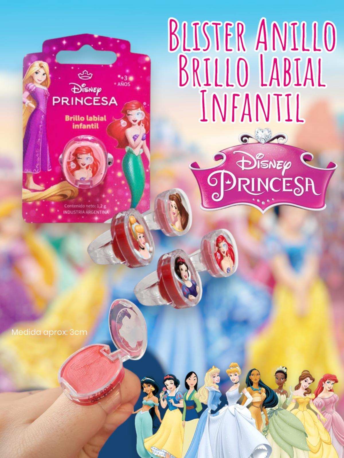 Blister Anillo Brillo Labial Infantil Disney Princesa