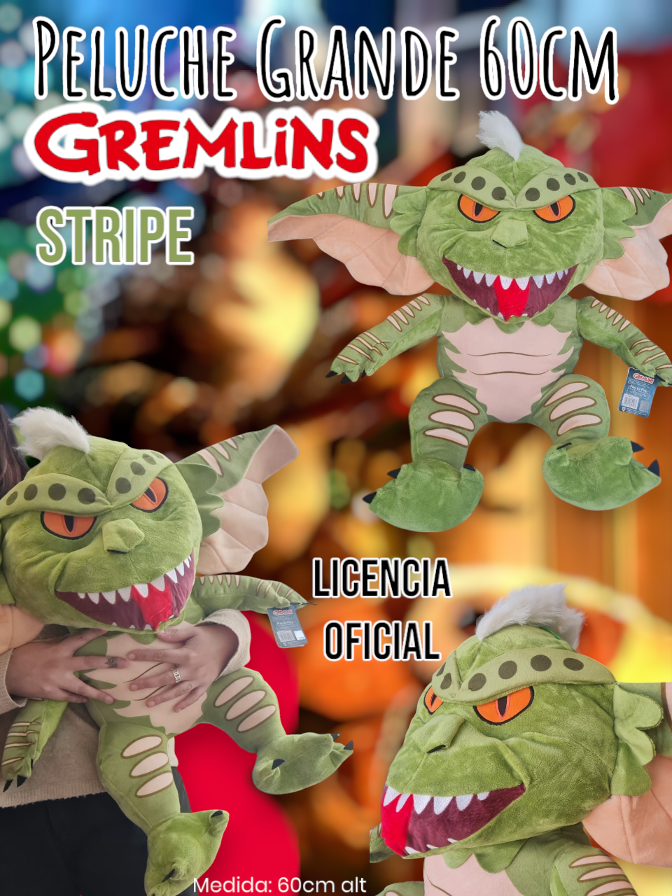 Peluche Grande Gremlins Stripe Licencia Oficial 60cm 