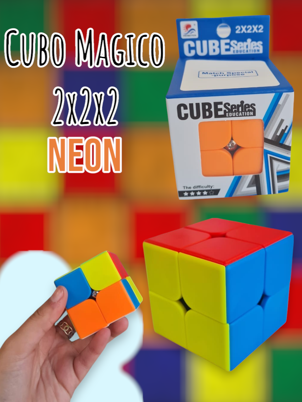 Cubo Magico 2x2x2 Neon 