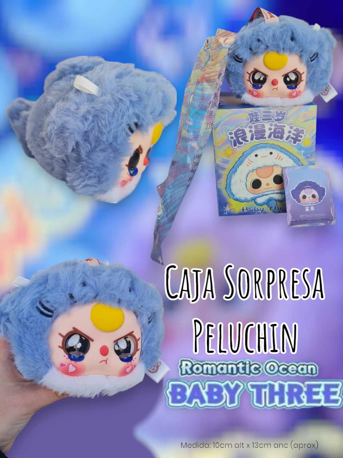 Caja Sorpresa Peluchin Baby Three Romantic Ocean 