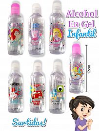 Alcohol en gel infantil caja surtida x 48 unidades SOLO X CAJA
