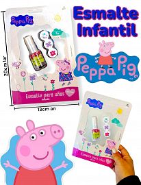 Esmalte infantil mas stickers en blister PEPPA PIG