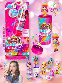 PARTY POPTEENIES X2 2TUBOS 1Muñeca + Accesorios 