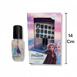 Esmalte + Stickers para uñas  FROZEN en cajita