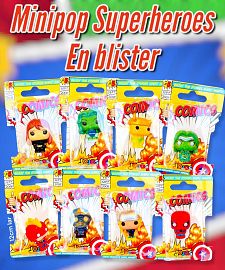 Minipop SUPERHEROES en blister