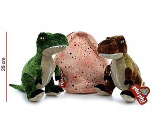Dino en bolsa 25 cm 2 colores