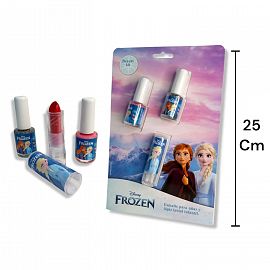 Set Frozen de 2 Esmaltes + 1 Labial en blister