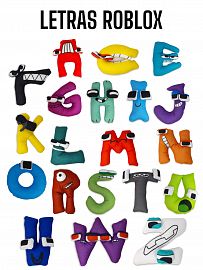 Peluche Letra Alphabet Lore Roblox con Relieve