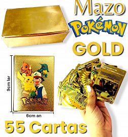 Mazo POKEMON GOLD (55 CARTAS plasticas )