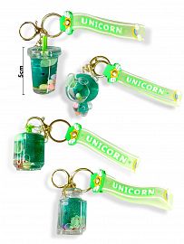 Llavero Liquido pelotita verde 5cm