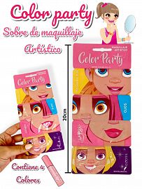 Sobre de Maquillaje Artistico COLOR PARTY  20cm