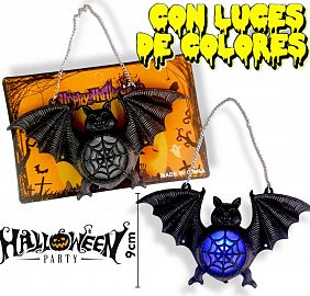 MURCIELAGO Decorativo con luces de Colores 9cm