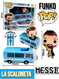 FUNKO POP CAMION LA SCALONETA 15CM+MUÑECO MESSI 10CM