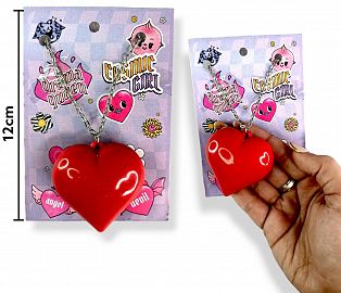 Collar CORAZON Gigante en carton decorativo para colgar 12cm
