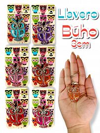 Llavero Buho con Carton Decorativo 3cm