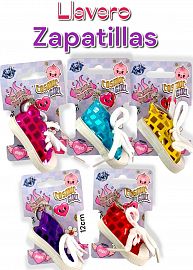Llavero Zapatillas Con Brillos 7cm en blister