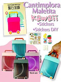 Cantimplora MALETITA  KAWAII 15cm