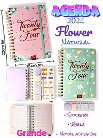AGENDA 2024 FLOWER HOLOGRAFICA GRANDE