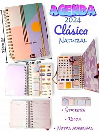 AGENDA 2024 CLASICA HOLOGRAFICA GRANDE