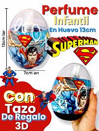 Perfume Infantil en Huevo SUPERMAN 13cm