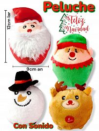 Peluche NAVIDAD Con SONIDO 12cm